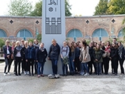 Gruppenfoto vor der Pharao-Ausstellung