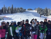 Gruppenfoto vor der super Piste in Mühlbach