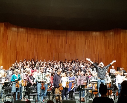 Mozarteumorchester mit Dirigent