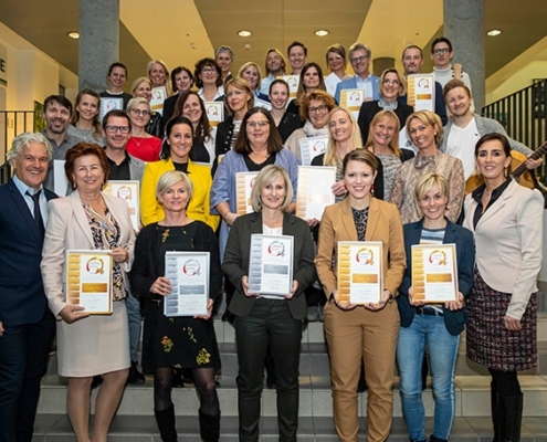 Gruppenfoto der Sportgütesiegelgewinner