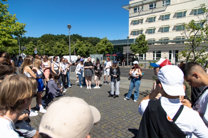 Beim Holocaust-Denkmal